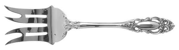 Grand Duchess (Sterling, 1973) Large Solid Cold Meat Serving Fork by Towle Silver