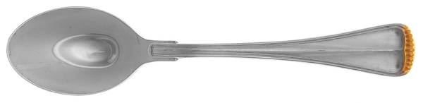 Hamilton (Stainless, Gold Accent) Place/Oval Soup Spoon by Towle Silver