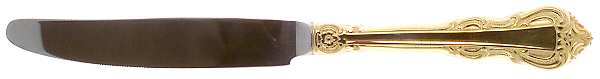 King Arthur Gold (Gold Electroplate, 1988) New French Hollow Knife