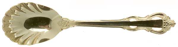 King Arthur Gold (Gold Electroplate, 1988) Sugar Shell Spoon