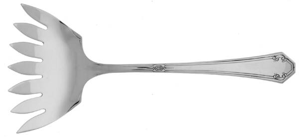 Lady Mary (Sterling, 1917, No Monograms) Large Solid Tined Sardine Serving Fork