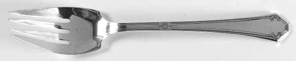 Lady Mary (Sterling, 1917, No Monograms) Individual Solid Fish Fork