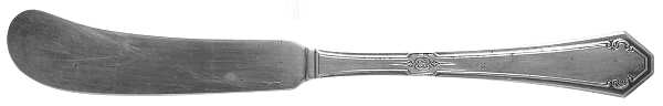 Lady Mary (Sterling, 1917, No Monograms) Flat Handle Butter Spreader