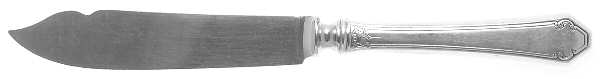 Lady Mary (Sterling, 1917, No Monograms) Individual Fish Knife with Silverplate Blade