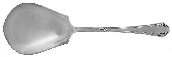 Lady Mary (Sterling, 1917, No Monograms) Solid Salad Serving Spoon