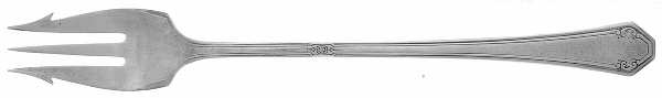 Lady Mary (Sterling, 1917, No Monograms) Short Handle Pickle/Olive Fork