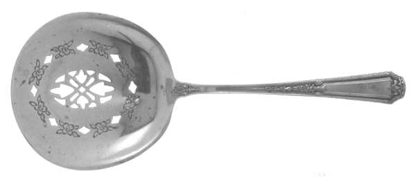Louis XIV (Sterling, 1924, No Monograms) Pierced Almond Spoon