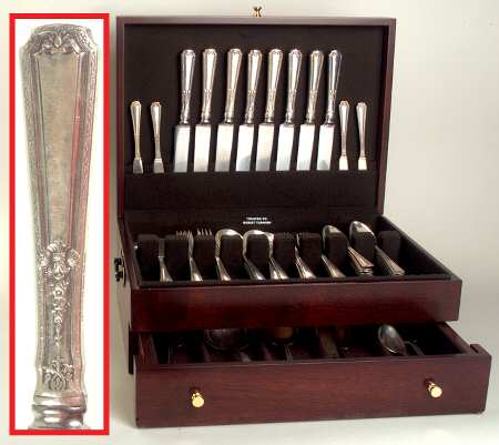 Louis XIV (Sterling, 1924, No Monograms) 64 Piece Set