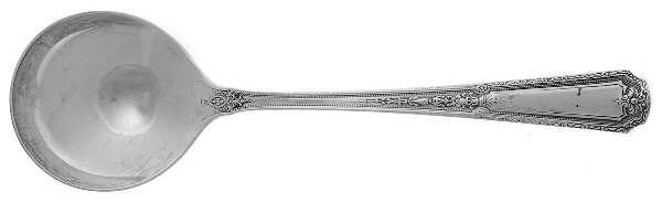 Louis XIV (Sterling, 1924, No Monograms) Round Bowl Soup Spoon (Cream Soup)