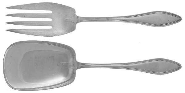 Mary Chilton (Sterling, 1912, No Monos) (2 Pc) Solid Salad Set