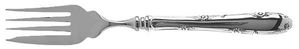 Madeira (Sterling, 1948, No Monograms) Individual Hollow Fish Fork, Stainless Tines