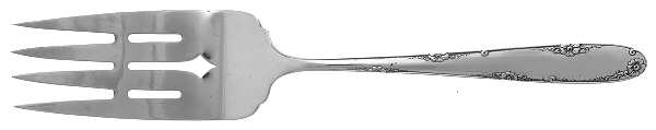 Madeira (Sterling, 1948, No Monograms) Medium Solid Cold Meat Serving Fork