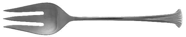 Marchesa (Stainless) Large Solid Cold Meat Serving Fork by Towle Silver