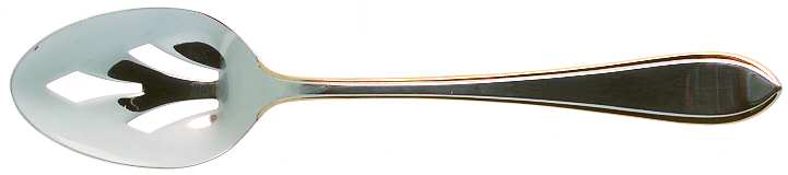 Newbury Thread Gold (Stainless) Pierced Tablespoon (Serving Spoon)