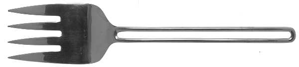 Nordic (Stainless, 18-8) Medium Solid Cold Meat Serving Fork