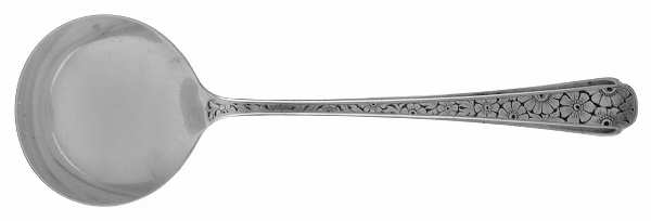 Old Brocade (Sterling, 1932) Round Bowl Soup Spoon (Bouillon)