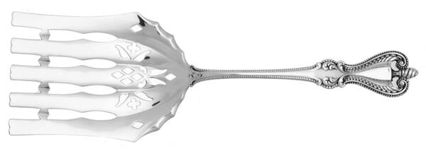 Old Colonial (Sterling, 1895, No Monograms) Large Solid Asparagus Serving Fork by Towle Silver