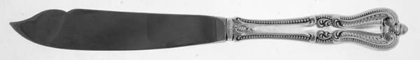 Old Colonial (Sterling, 1895, No Monograms) Individual Fish Knife with Stainless Blade