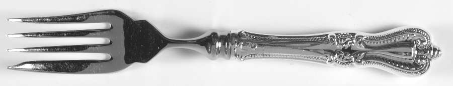 Old Colonial (Sterling, 1895, No Monograms) Individual Hollow Fish Fork, Stainless Tines