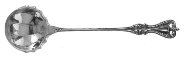 Old Colonial (Sterling, 1895, No Monograms) Solid Piece Cream Ladle by Towle Silver