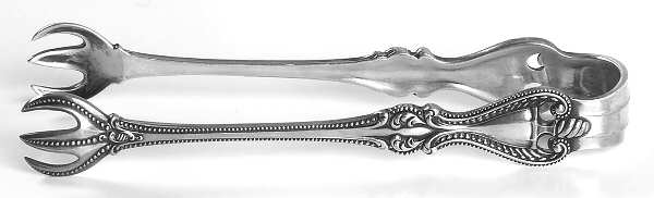 Old Colonial (Sterling, 1895, No Monograms) Large Sugar Tongs
