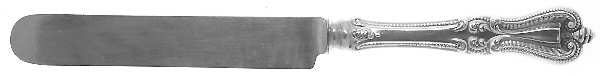 Old Colonial (Sterling, 1895, No Monograms) Blunt Hollow Knife with Bolster