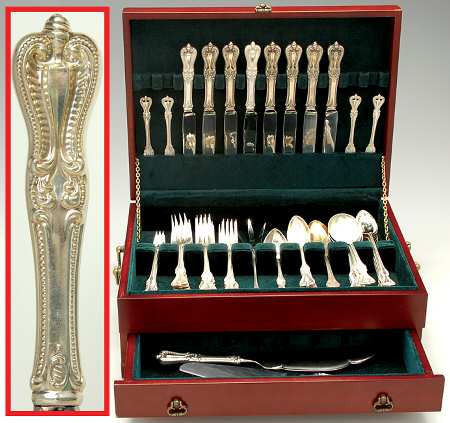Old Colonial (Sterling, 1895, No Monograms) 77 Piece Set