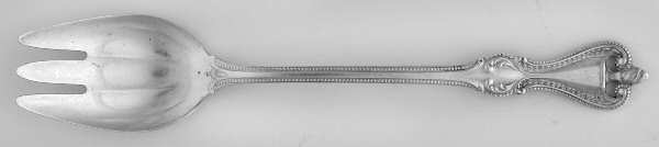 Old Colonial (Sterling, 1895, No Monograms) Small Ice Cream Fork by Towle Silver