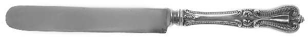 Old Colonial (Sterling, 1895, No Monograms) Blunt Hollow Knife with Bolster