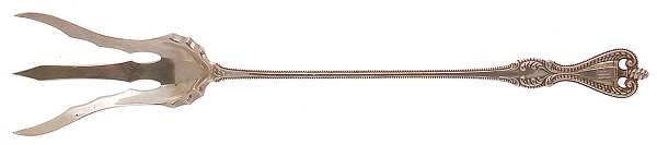 Old Colonial (Sterling, 1895, No Monograms) Large Lettuce Serving Fork
