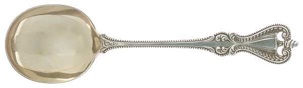 Old Colonial (Sterling, 1895, No Monograms) Round Bowl Soup Spoon (Gumbo)