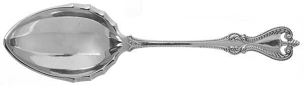 Old Colonial (Sterling, 1895, No Monograms) Solid Salad Serving Spoon by Towle Silver