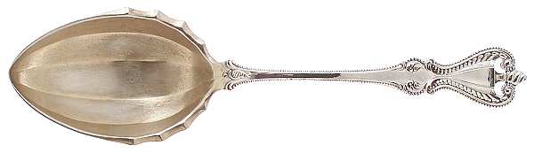 Old Colonial (Sterling, 1895, No Monograms) Solid Salad Serving Spoon by Towle Silver