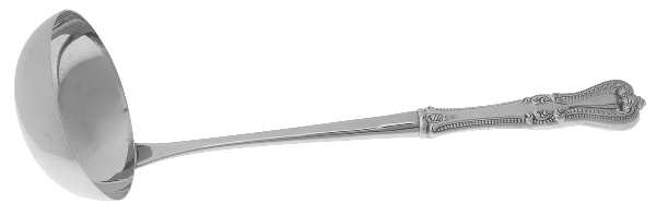 Old Colonial (Sterling, 1895, No Monograms) Soup Ladle with Stainless Bowl