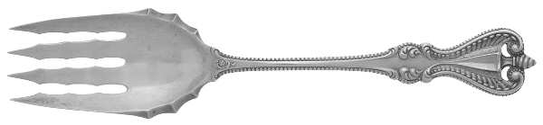 Old Colonial (Sterling, 1895, No Monograms) Trout Serving Fork by Towle Silver