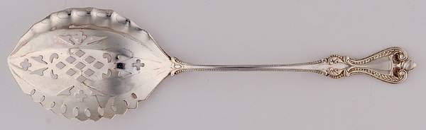 Old Colonial (Sterling, 1895, No Monograms) Solid Pierced Cheese Server