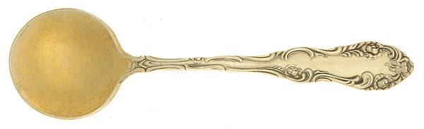 Old English (Sterling, 1892, No Monos) Small Short Handle Chocolate Spoon