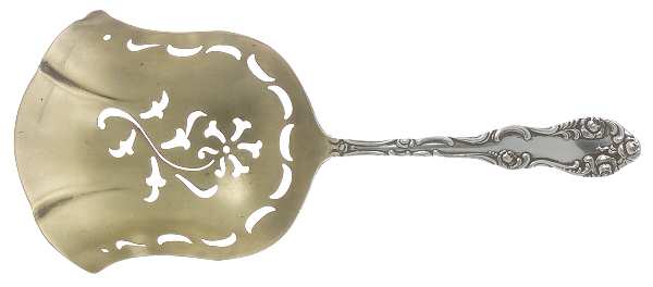 Old English (Sterling, 1892, No Monos) Cracker Scoop W/Pierced Bowl
