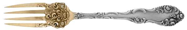 Old English (Sterling, 1892, No Monos) Old Style Salad Fork