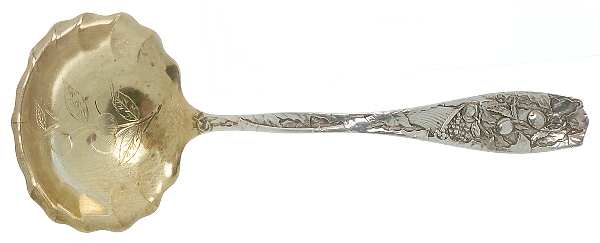 Pomona (Sterling, 1887) Gravy Ladle, Brightcut Solid Piece