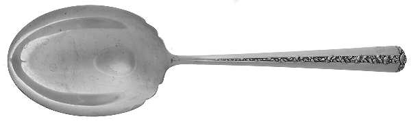 Rambler Rose (Sterling, 1937) Small Solid Berry/Casserole Spoon by Towle Silver