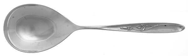 Rose Solitaire (Sterling, 1954) Solid Smooth Casserole Spoon
