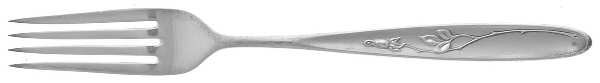Rose Solitaire (Sterling, 1954) Fork by Towle Silver