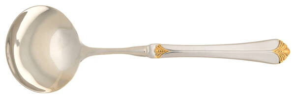 Santa Barbara Gold (Stainless) Gravy Ladle with No Spout Stainless Bowl HC