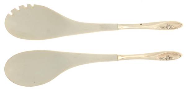 Sculptured Rose (Sterling, 1961) Plastic Bowl 2-Piece Salad Set
