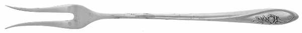 Sculptured Rose (Sterling, 1961) Short Handle Pickle/Olive Fork
