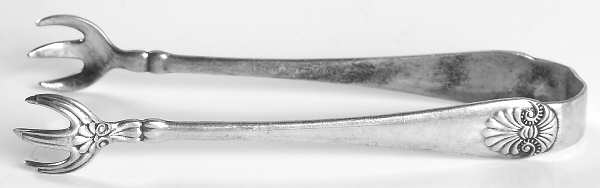 Shell II (Silverplate, 1889) Sugar Tongs