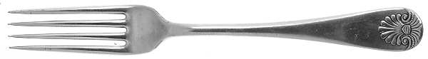 Shell II (Silverplate, 1889) Fork