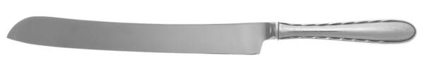 Silver Flutes (Sterling, 1941, No Monograms) Wedding Cake Knife with Stainless Blade HC