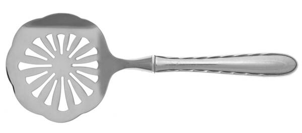 Silver Flutes (Sterling, 1941, No Monograms) Tomato/Cranberry Server with Stainless Blade HC